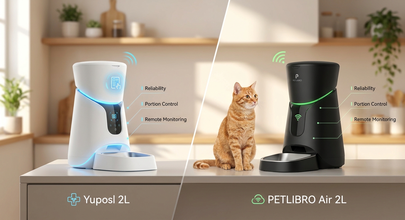 Yuposl 2L vs. PETLIBRO Air 2L: A Clinical Comparison of Feeders