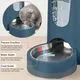 WyfKyd 2-Pack Pet Feeder and Water Dispenser, 1 Gallon (Navy Blue) - Image 4
