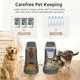 WyfKyd 2 Pack Automatic Pet Feeder and Water Dispenser (1 Gallon, Charcoal Gray) - Image 3