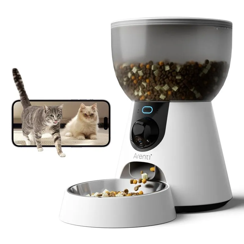 ARENTI Automatic Cat Feeder with Camera, 4L