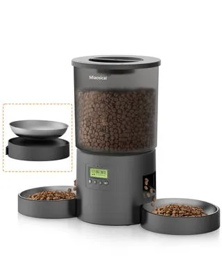 Miaosical Automatic Cat Feeder 4.2L Dual Bowl