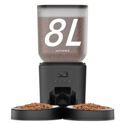 Nityers Automatic Cat Feeder 8L - Double Bowls