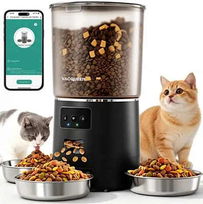 Vacqueen Automatic Cat Feeder 6L