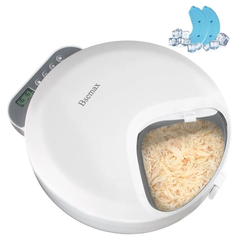 Bsemax Automatic Cat Feeder Wet Food