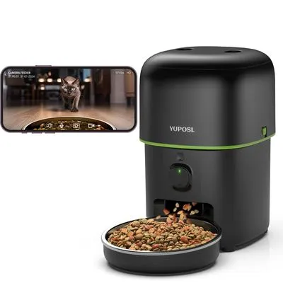 Yuposl Automatic Cat Feeder with Camera 2L