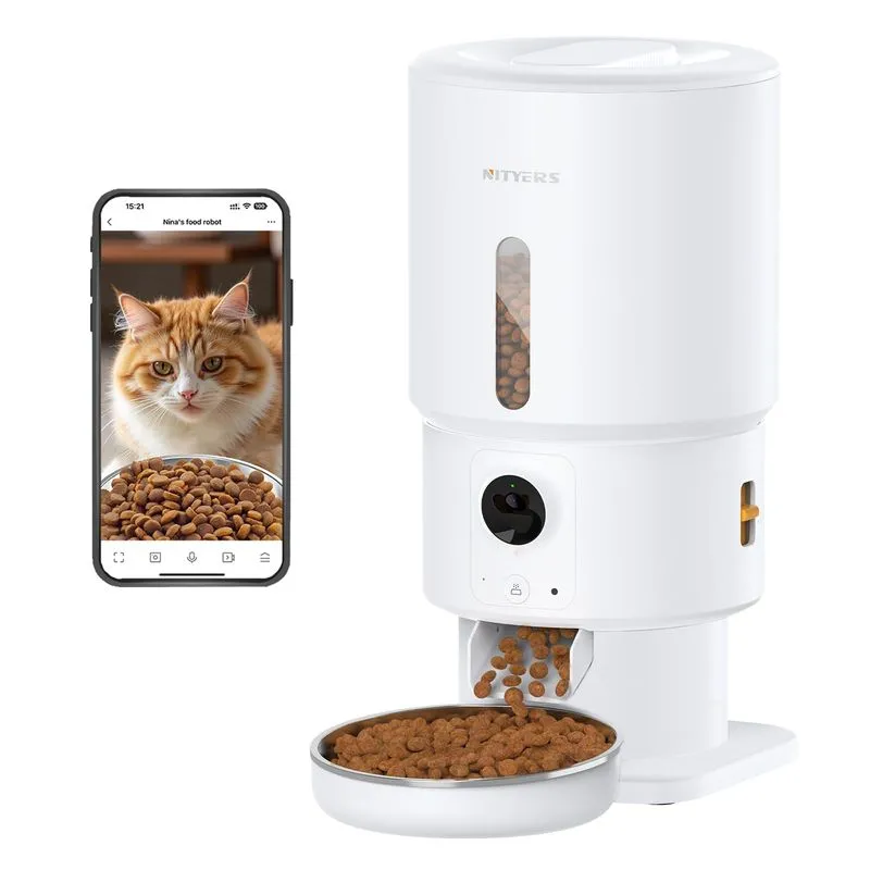 Nityers Automatic Cat Feeder 5L WiFi Camera
