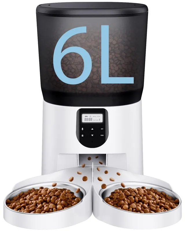 CORGOTE Automatic Cat Feeder 6L/25 Cups