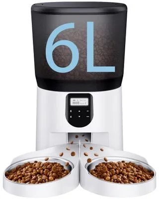 CORGOTE Automatic Cat Feeder 6L/25 Cups