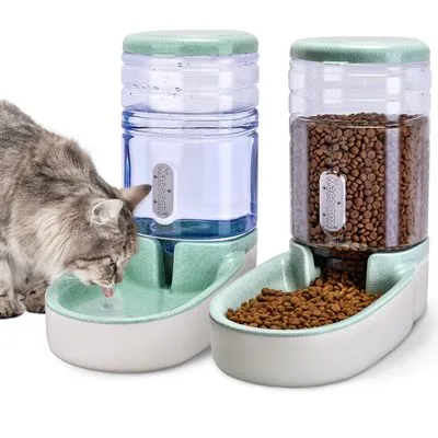 Kacoomi Automatic Pet Feeder and Water Dispenser 2-Pack