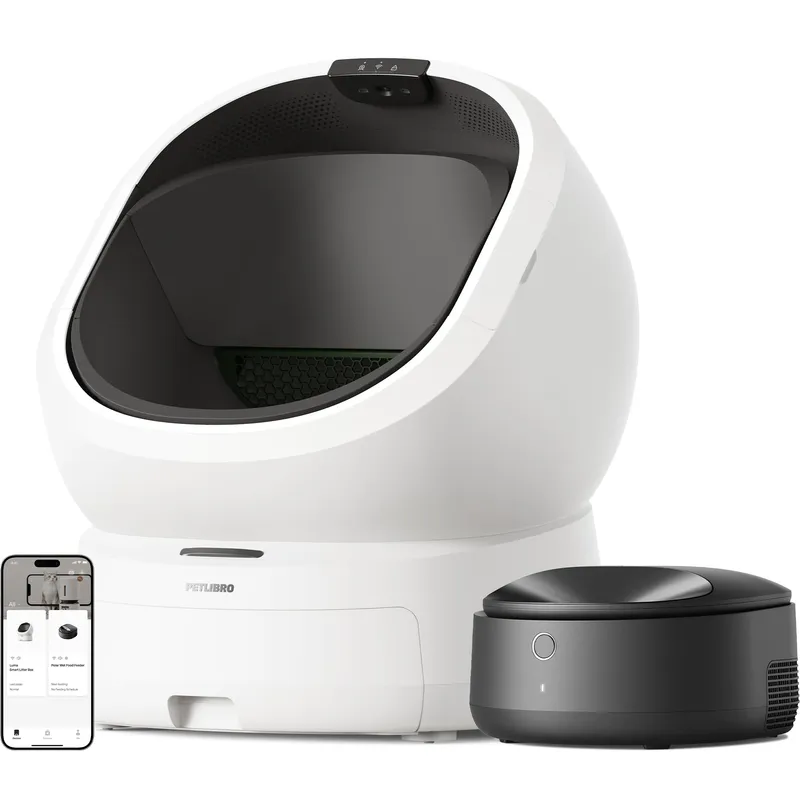 PETLIBRO Luma Cat Litter Box and Feeder Bundle