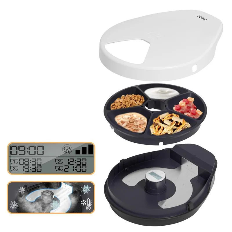 SAROSORA Automatic Cat Food Feeder with Cooling
