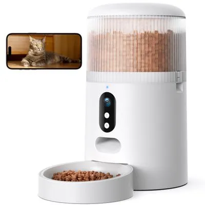 Faroro Automatic Cat Feeder with Camera 4L
