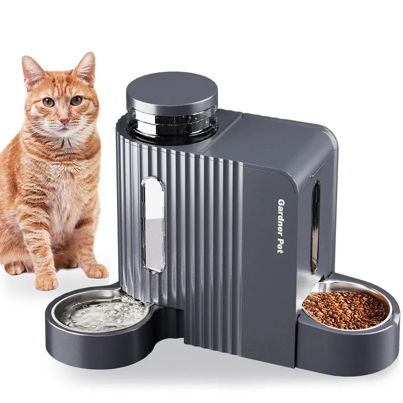 Gardner Pet Automatic Cat Food Feeder 0.8 Gallon (2-Pack)