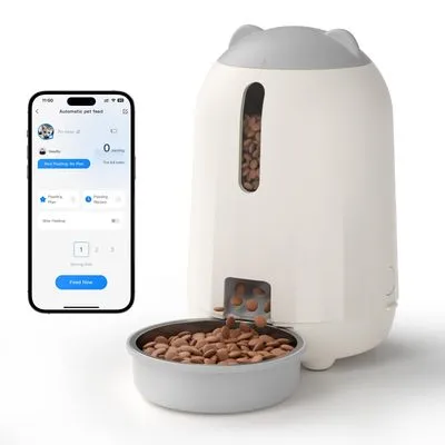 PAPIFEED Automatic Cat Feeder 3L (Grey)