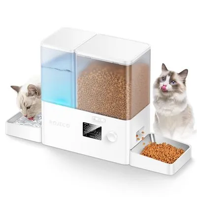 ROJECO Automatic Cat Feeder and Water Dispenser 8.5L