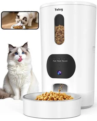 Yakry Automatic Cat Feeder with Camera 4L